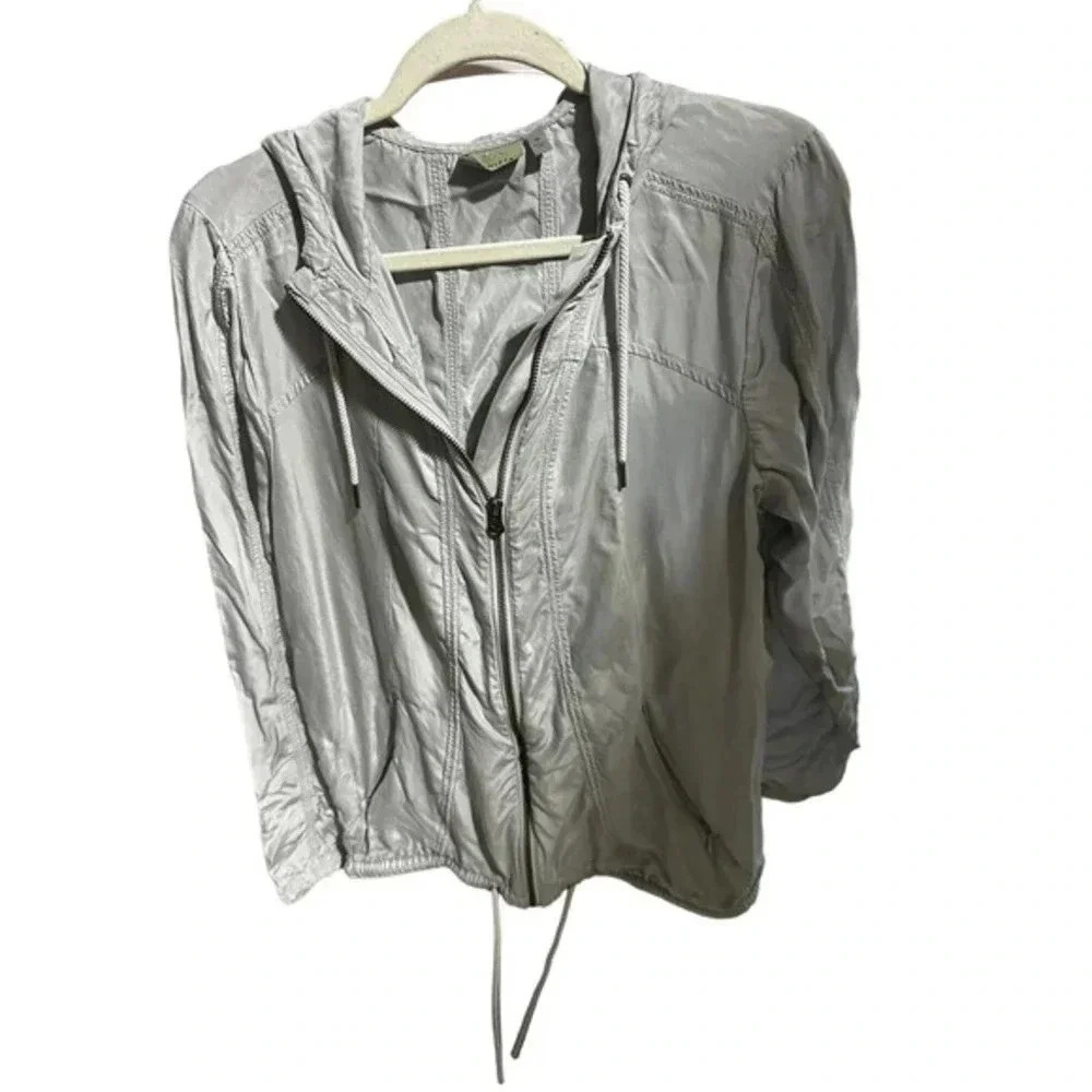 Athleta gray‎ Long Sleeve Full Zip Hoodie Size M